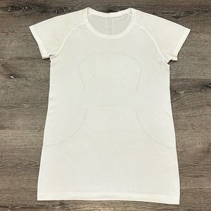 Lululemon Athletica Women’s Swiftly Tech White Short-Sleeve T-Shirt Size 8